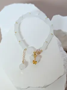 Iconic Aura Gold Drop Bracelet,  Echo-Friendly Artisanal Jewelry