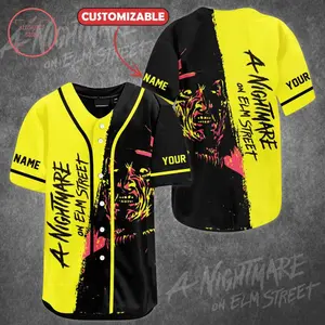 A Nightmare On ELM Street Customized Baseball Jersey