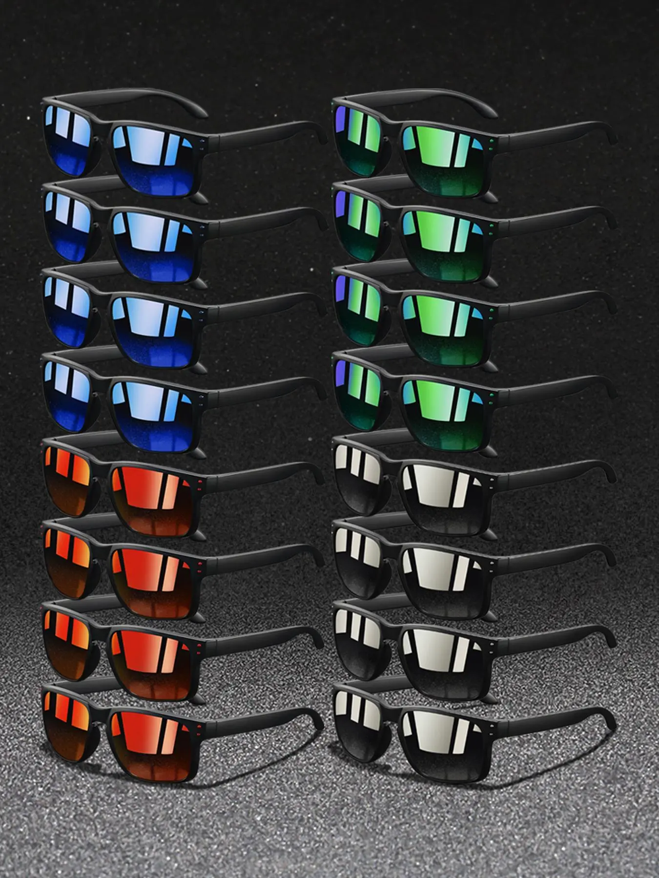 16pcs fashion retro metal rivet decoration glasses,suitable for both men and women,provide multiple color options,nose pad adopt rubber material,comfortable fit closely design,Ideal choice for daily wear
