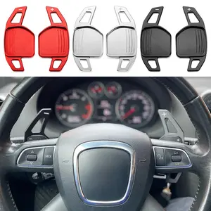 2Pcs Steering Wheel Paddles Extension Shifters For Audi A4 B8 A3 8P S3 A5 A6 S6 C6 Q5 A8 R8 TTS MK2 8J Avant DSG Car Styling Car Interior Accessory Automotive Interior Accessories