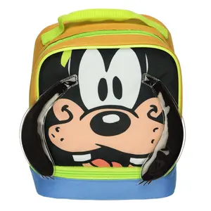 Disney Goofy Lunch Box Character 3D Ears 9" Insulated Dual Compartment Tote