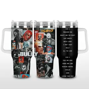 Ye - Bully New Album Tumbler 40oz Graphic, Ye Fans, Bully Tumbler, 40oz Music Artist Tumbler Cup, Tumbler Graphic Gifts For Music Lovers