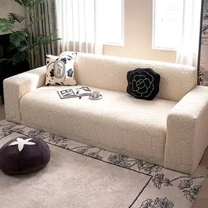Leaf Pattern Sofa Cover, 1 Count Solid Color Modern Dust-proof Sofa Cover, Anti-stain and Anti-scratch Sofa Cover for Living Room, Office, Home Decoration