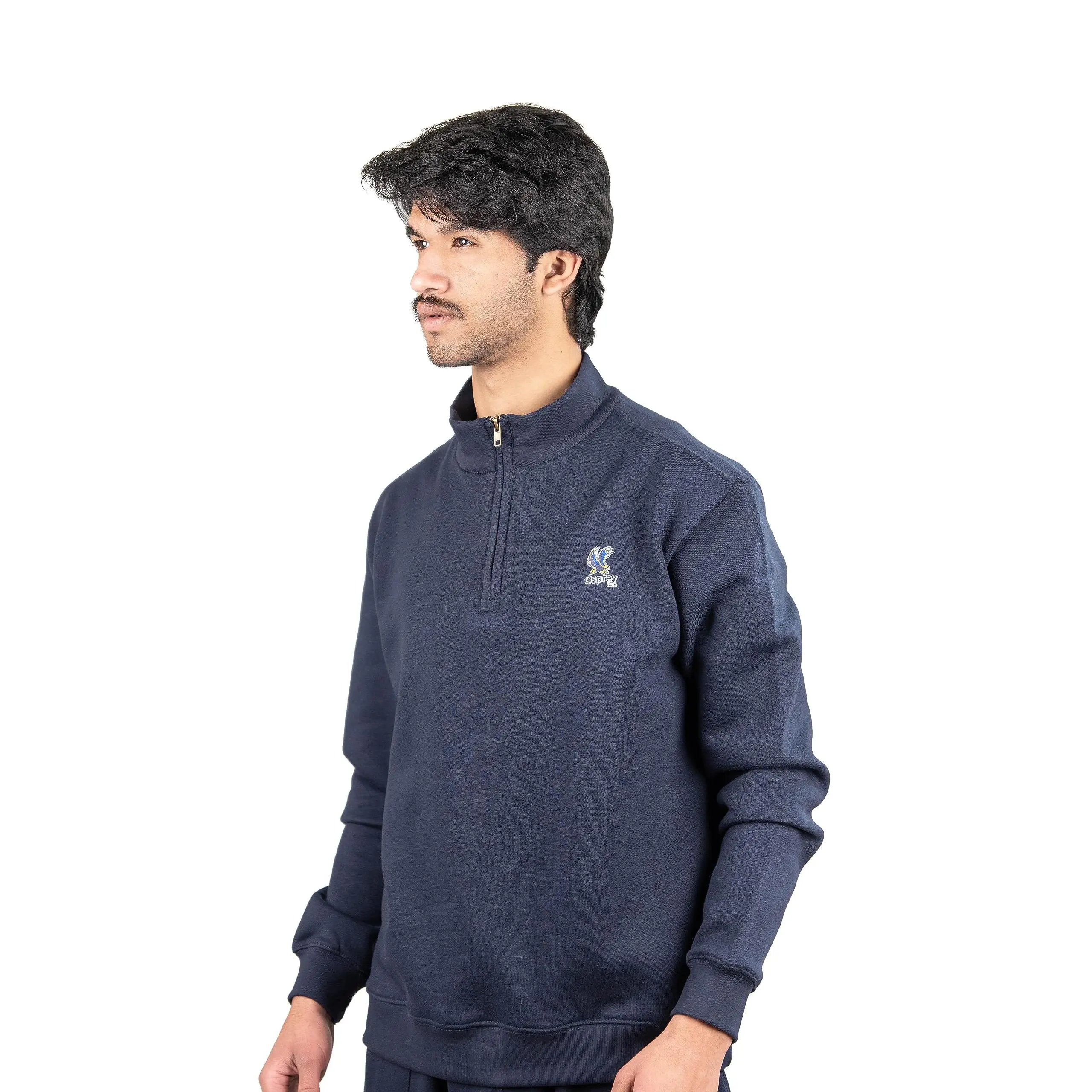 Osprey Premium Quarter Zipper Sweatshirt | 60% Polyester 40% Cotton | 300 GSM | Cozy and Durable