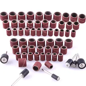Sanding Drum Kit 384Pcs Sanding Sleeves with Mandrels for Dremel Rotary Tool