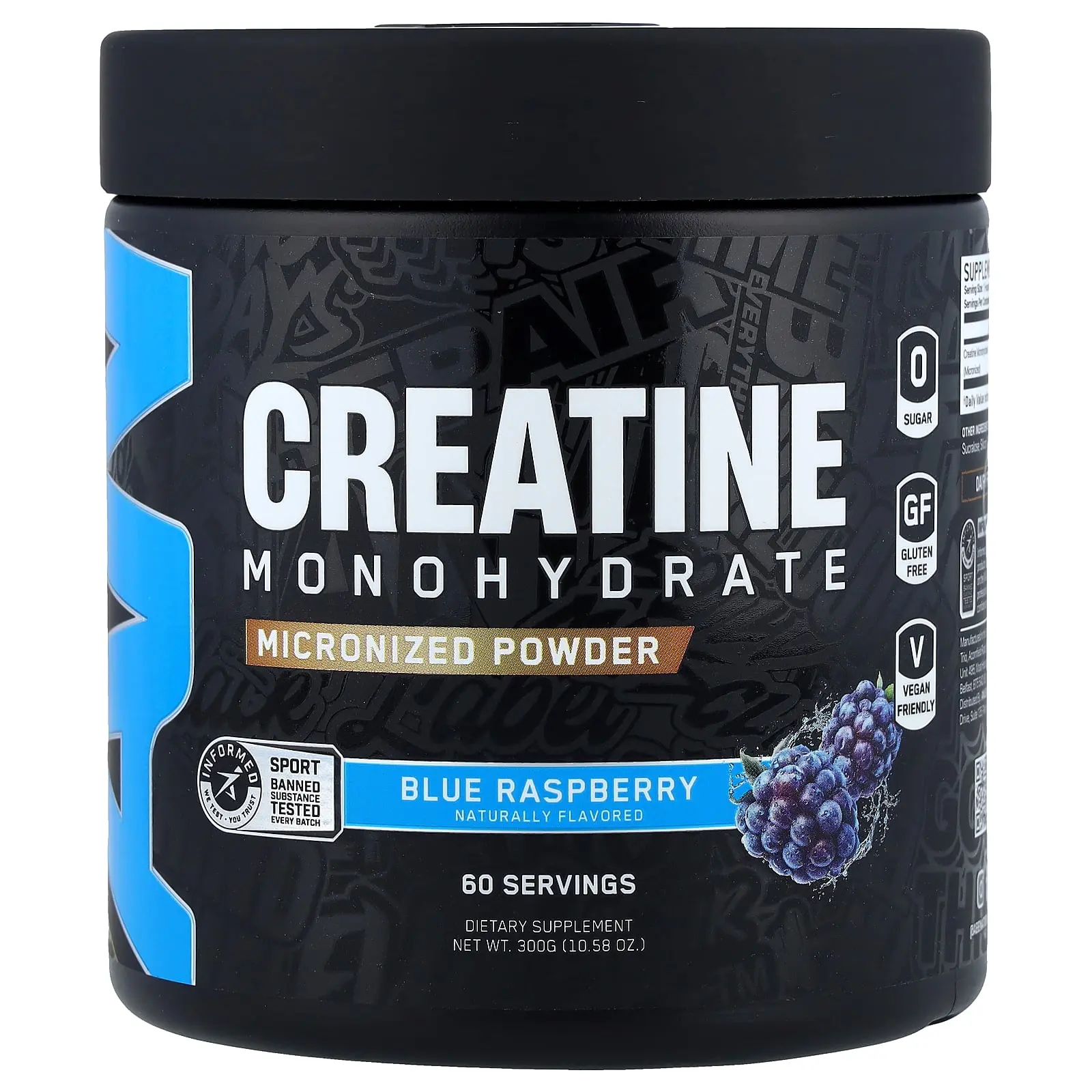 ABE Creatine Monohydrate, Micronized Powder, Blue Raspberry, 10.58 oz (300 g)