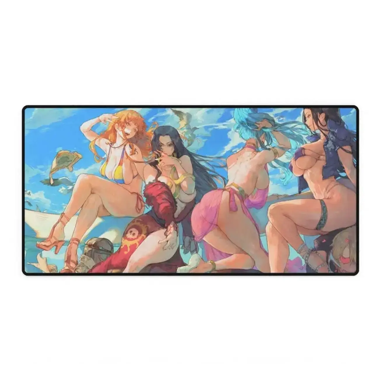 nami, boa, vivi, robin Desk Mat-Desktop Gaming Pad-Home Office Gifts-PC Gaming Mouse Pad