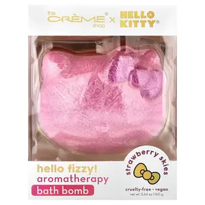 The Creme Shop Hello Kitty®, Aromatherapy Bath Bomb, Strawberry Skies, 1 Count