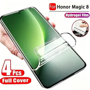 Honor Magic 8 7 6 5 Lite/pro Screen Protector, 4-Pack Self-Healing Gel Film, HD Clarity, Anti-Scratch, Anti-Fingerprint, Ultra-Thin, Touch Responsive