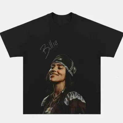 Billie Eilish Tshirt Billie Eilish Unisex T-Shirt: Portrait By