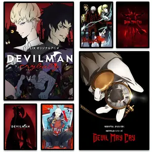 Popular DDevil May Crying Poster HD Heavy-Duty Self-Stick Waterproof Wall Decor Tool-Free Install Durable & Reusable Conceals Wall Flaws Elevates Home Style Perfect for Living Room Bathroom & Kitchen Easy Apply & Remove