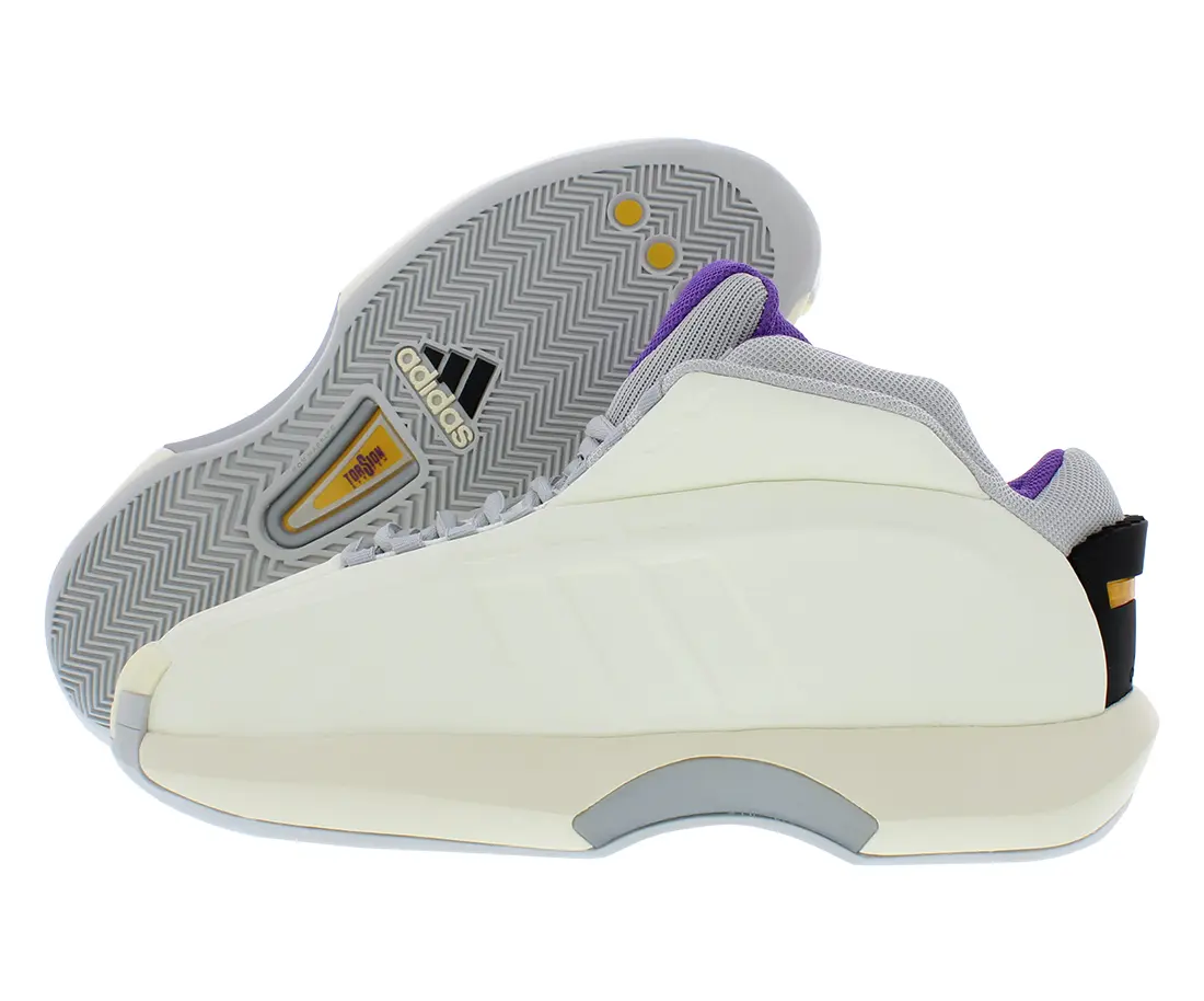 Adidas Men's Crazy 1 Athletic Training Sneaker - Cream/Grey Sports Shoes for Sports & Outdoor Activities, Footwear, Lifestyle Shoe Trainer, Casual, Walking Shoes