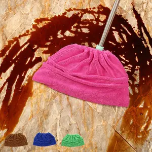 Multifunctional Coral Fleece Broom Cover, Reusable Super Absorbent Durable Polyester Material, Soft Surface for Safe Manual Cleaning