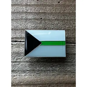 Demiromantic Flag Lapel Pin - 1" x 5/8"