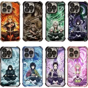 Hot Anime Demon S-Slayer Hashira Colorful Unique Artistic Phone Cases For iPhone 17 Promax Pro Air 16 Plus 15 14 13 12 11 Shockproof Protective Cover Gift For Birthday Christmas Halloween