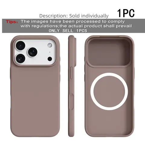 L1 piece BASE MORE COVER ultra-thin magnetic liquid silicone iPhone case, Phone protective cover for Apple mobile phones, Soft touch feel, soft edge wrapping, matte soft shell case, Suitable for Apple iPhone 18 Pro Max/17/16/15/14