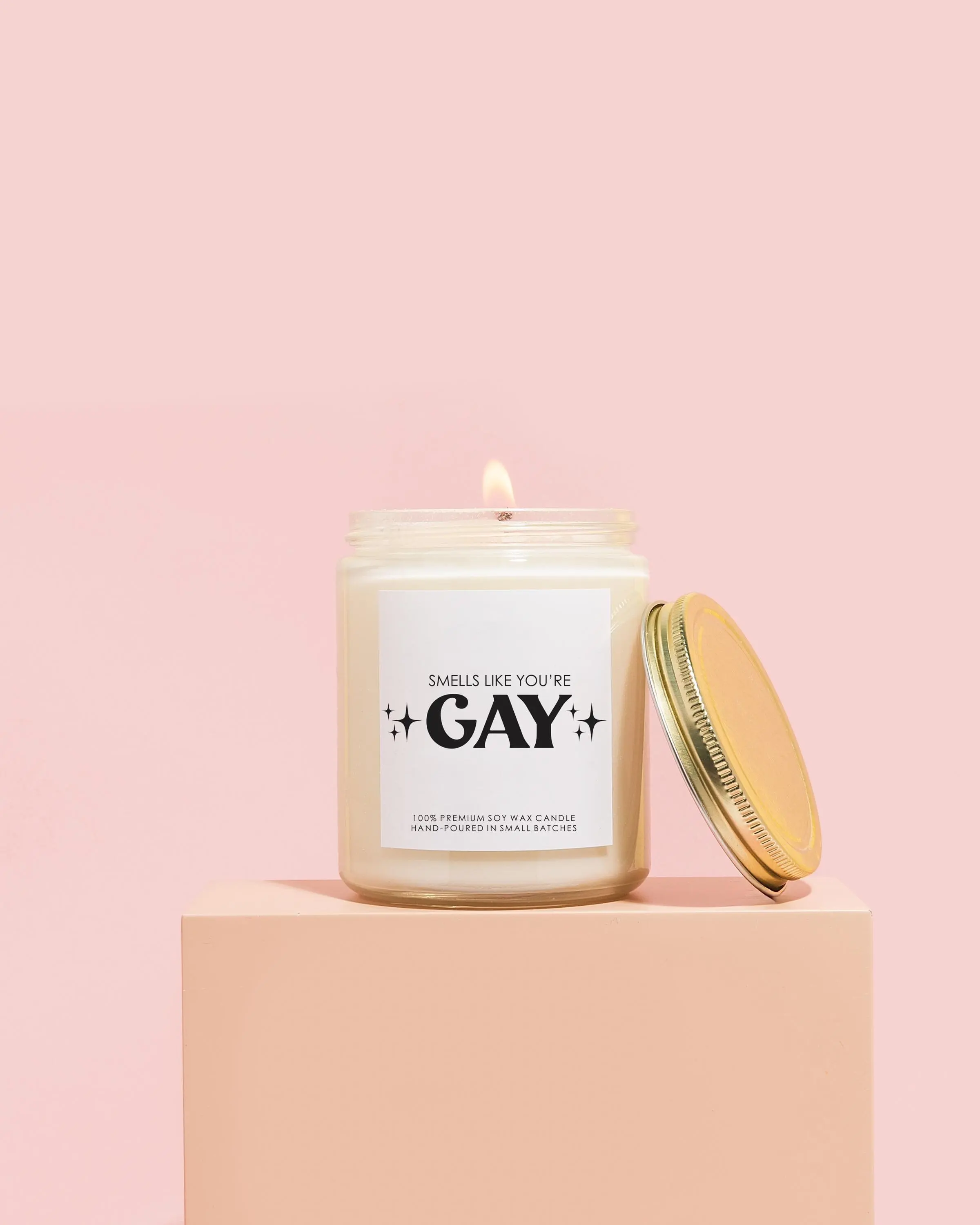 LGBTQ Gift Funny Proudly Gay Candle LGBTQ Candle Funny Gift For Gay Smells Like You're Gay Pride Gift
