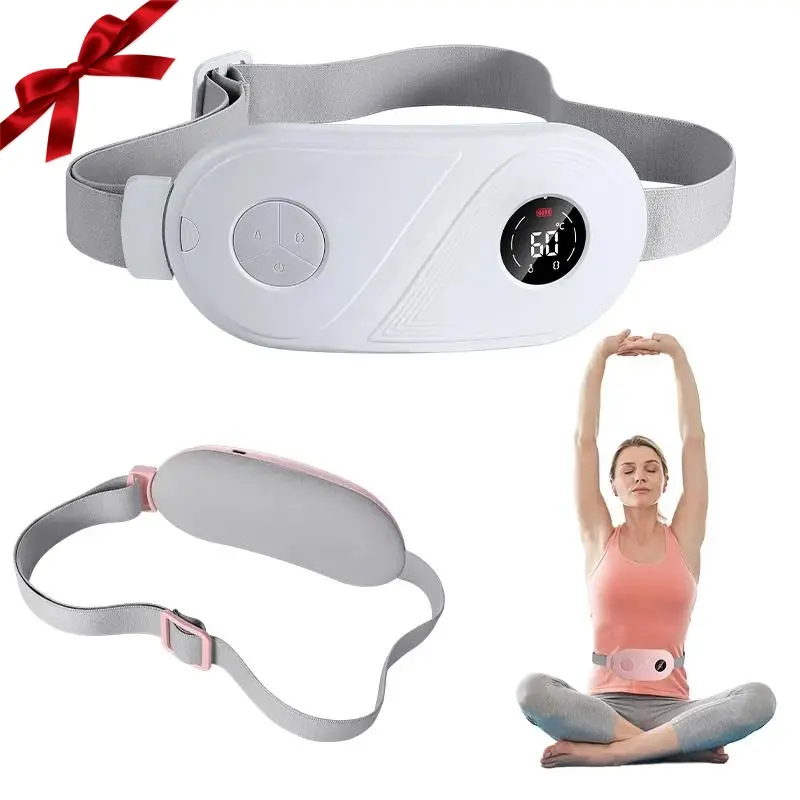Multi-purpose Electric Belly Warming Belt, Stomach Heating Pad, Comfort Body Care Waist Warmer Belt, 3-speed Heat and 4-speed Massage Mode, Summer&Fall Gift