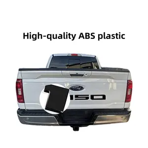 Gloss Black 3D tailgate letters for 2021 2022 2023 2024 2025 Ford F-150 models. ABS engineered plastic with fade-resistant coating. Weatherproof, long-lasting, and simple to install with 3M backing tape.