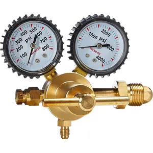 Nitrogen Regulator HVAC LIFETIME  Warranty 0-600PSI Delivery  - Brazing Purging Testing - CGA580 Inert Gas Helium Argon
