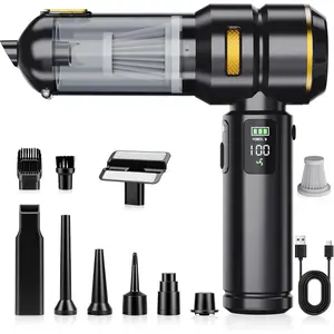 23000PA Portable Cordless  Vacuum Cleaner,with Digital Display and 3-Speed Suction,Mini Handheld Vacuum for ,LED Light,- Dust Emptying,Multiple Functions and