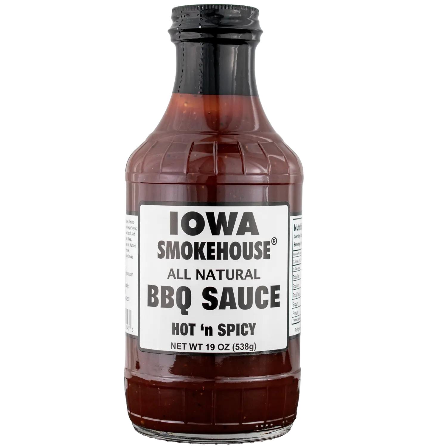 IOWA SMOKEHOUSE BBQ Sauce, Hot 'n Spicy - 19 oz - All Natural Sauce