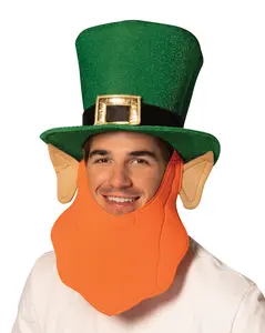 Leprechaun Hat with Orange Beard