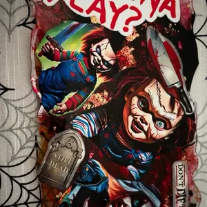 Chucky Resin Tray with Iconic Horror Design and "Still Dead" Text - Halloween Themed Decor