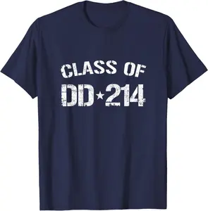 Class Of DD-214 Military Veteran Form DD214 Retired Military T-Shirt