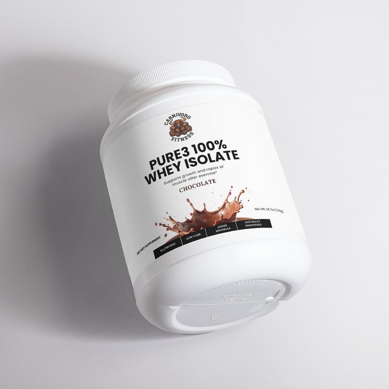 Pure3 100-Whey Protein Isolate (Chocolate)
