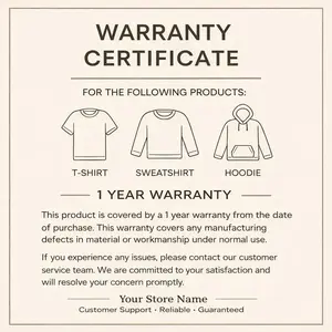 CARD FOR T-SHIRT, SWEATSHIRT, HOODIE.