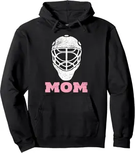 Hockey Mom Vintage Goalie Mask Hoodie Gift for Women Pullover Hoodie