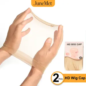 JuneMet Hair HD Wig Cap For Lace Wig 2 Pcs