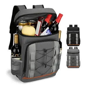 Cooler Backpack 36 Can Leakproof Insulated Cooler Backpack with 25L/6.6Gal for Picnic Camping Beach Hiking Fishing Travel