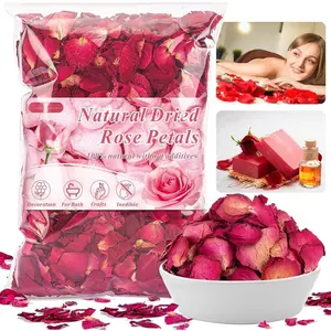 5oz Dried Rose Petals – Real Flower Petals for Bath Spa, Soap & Candle Making, Wedding Flower Confetti, Resin Crafts & DIY Decorations, Romantic Valentine’s Day & Event Décor