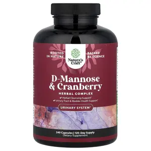 Nature's Craft D-Mannose & Cranberry, 240 Capsules