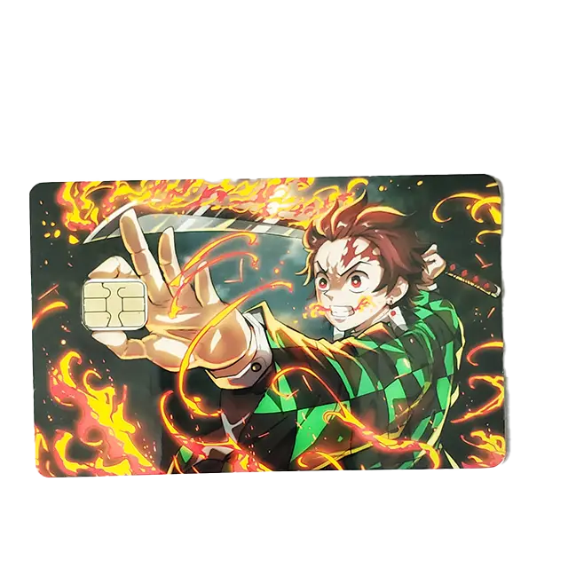 Tanjiro debit card sticker