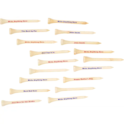 Custom 2 3/4" Golf Tees - 18 Pack, Golf Gear with Firm Tee Design for Less Friction, Firm Tee, Less Friction