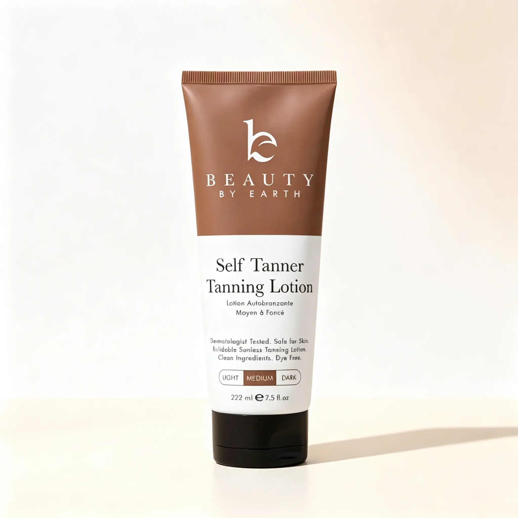 Beauty by Earth Gradual Self Tanner Body Lotion, USA-Made Vegan Cruelty-Free Natural Sunless Bronzing Lotion, Streak-Free Hydrating Gradual Glow Tan Cream