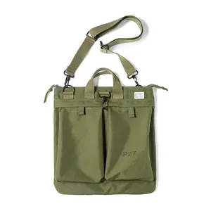 Maden Men's Tactical Gear Helmet Carry Bag Multi-pocket Flyer Travel Bags Computer Laptop Hand Bag Single Shoulder Zipper Bag