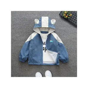 NewNew Fashionable Color Block Jacket for Boys, Perfect for Spring And Autumn 2026, Featuring a Trendy 3D Ear Coconut Tree And Pickup Truck Design, Ideal for Casual Wear(Gift)11