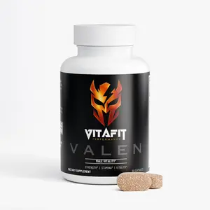 VALEN | Male Vitality Supplement Fitness Muscle 60 Tablets with Tongkat Ali, Maca Root, L-Arginine & Ginseng for Enhanced Energy, Circulation & Performance - Dietary, Healthcare
