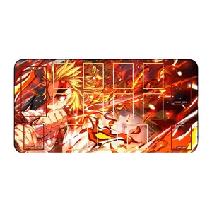Demon Slayer Rengoku UA TCG Play Pad and Mousepad Duel Playmat Trading Card Desk Mat