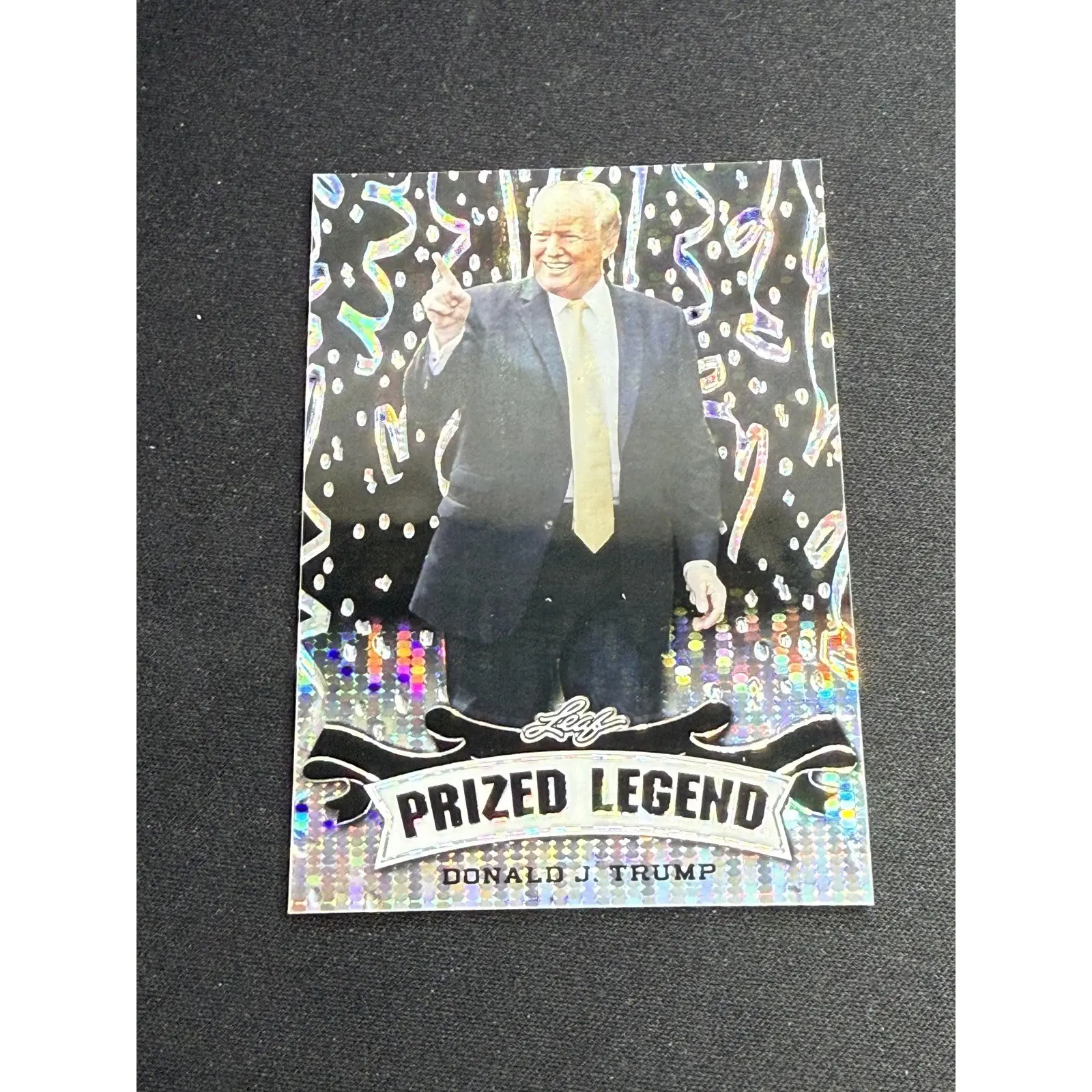 Donald J. Trump 2023 Leaf Metal Prized Legend Black /7 RC USA President