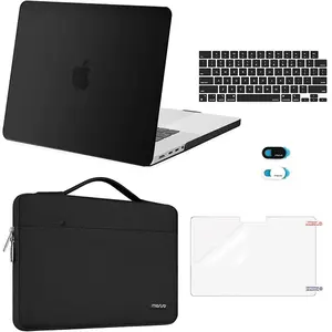 MOSISO Compatible with MacBook Pro 16 inch Case 2025 2024 2023 2022 2021 M4 M3 M2 M1 A3403 A3186 A2991 A2780 A2485 Pro Max, Hard Case&Sleeve Bag&Keyboard Skin&Webcam Cover&Screen Film