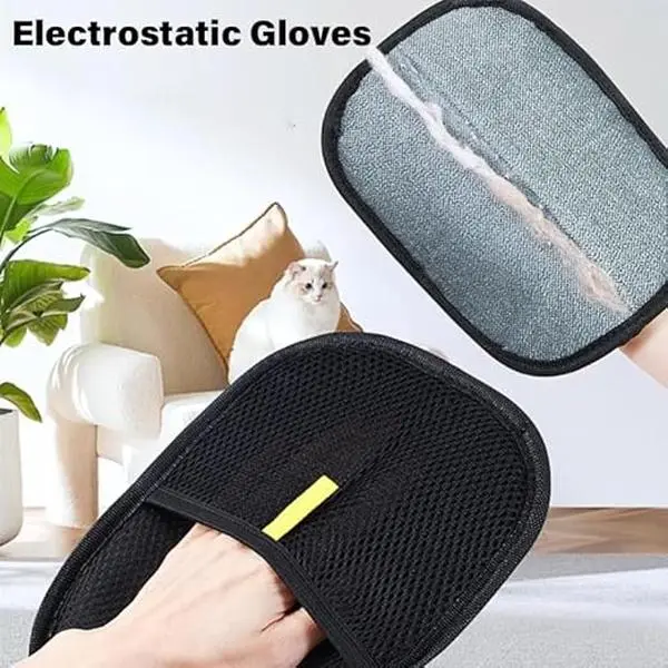 Purepath Hair Removal Glove, Pet Hair Removal Glove for Dogs & Cats, Pure Path Hair Remover Glove for Pet, Electrostatic Pet Hair Gloves for Clothing, Bed, Couch, Carpet, Car Seat