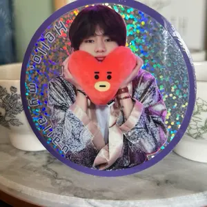 Hello, My Alien Glitter Sticker