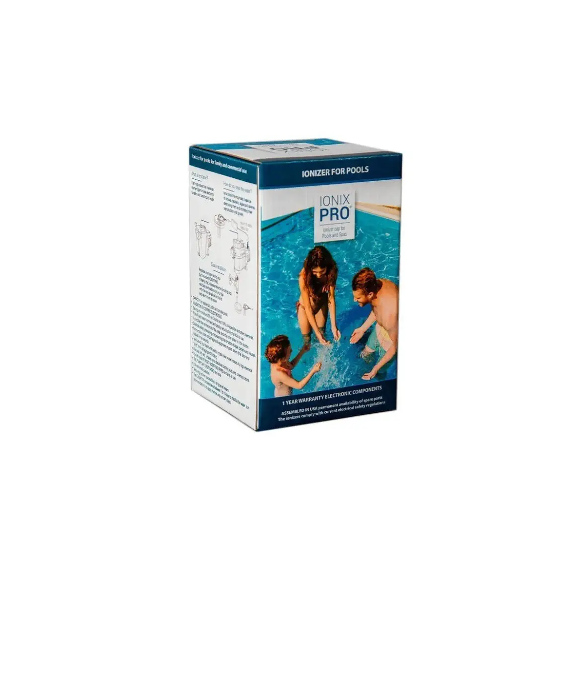 Ionix Pro Pool Ionizer pure and crystal-clear water for your pool without strong odors-energy saving-replace salt system up to 52,000 gallons