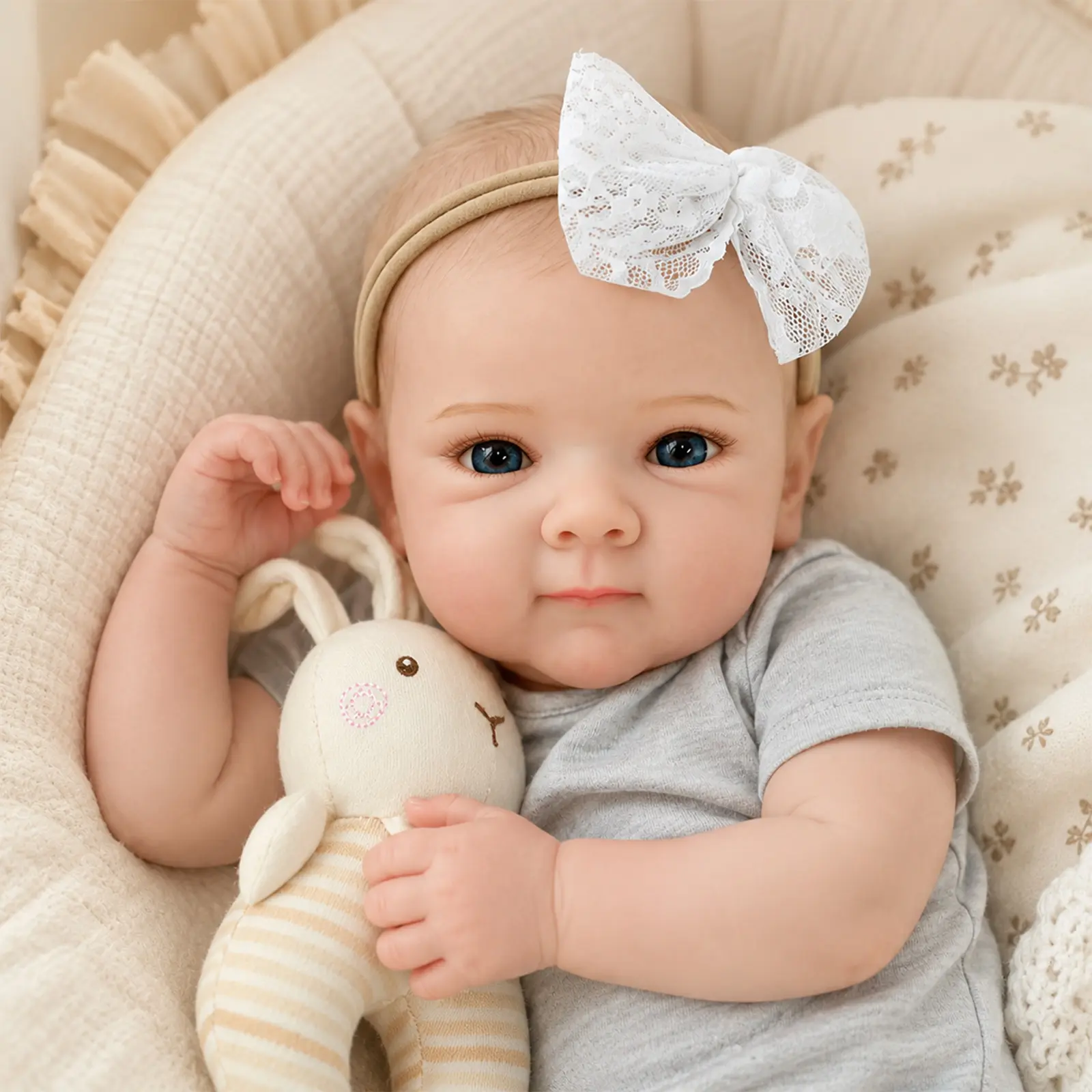 [WOOROY] Realistic Reborn Baby Doll - Birthday & Christmas Gift, 20 In Lifelike Realistic Baby Doll with Full Vinyl Body, Perfect Amazing gift for kids Ages 3+