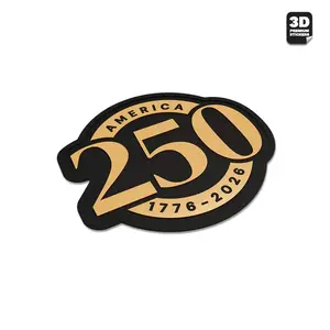 Official America 250th Anniversary Mark Emblem Gold